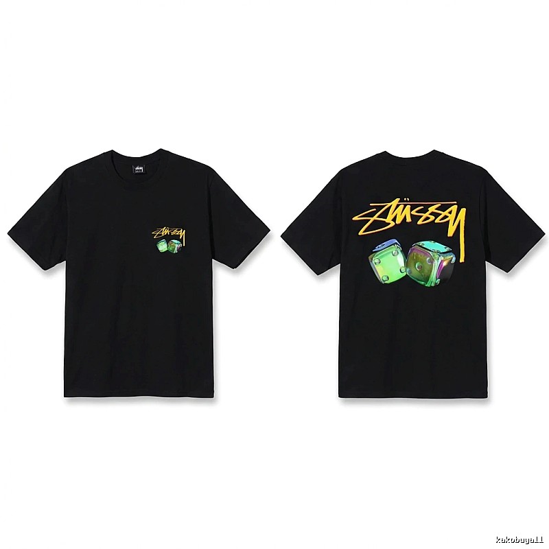 Stussy Dice Print Black T-shirt