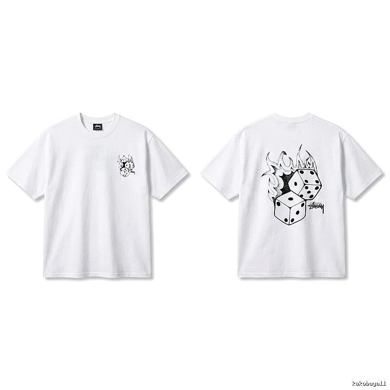 Stussy Dice Print Style White T-shirt