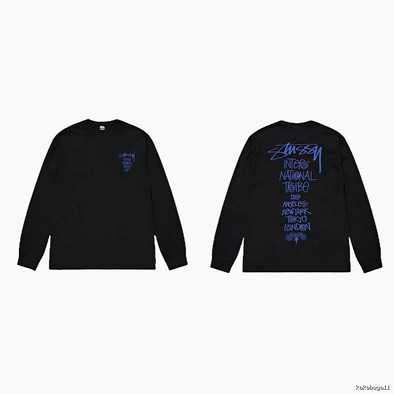 Stussy International Tribal Style Black Long-sleeve
