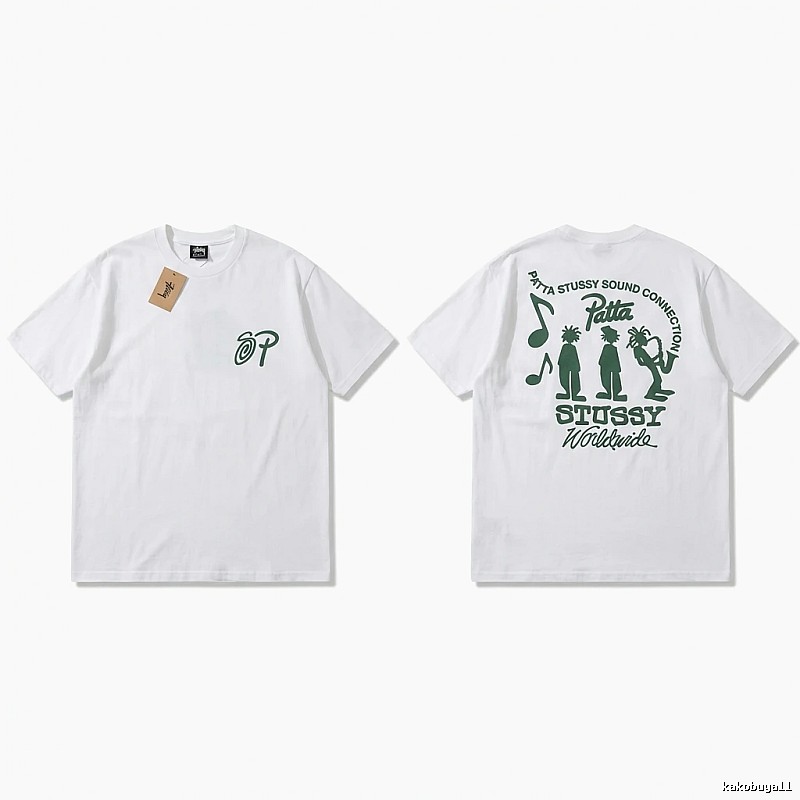 Stussy Music Print White T-shirt