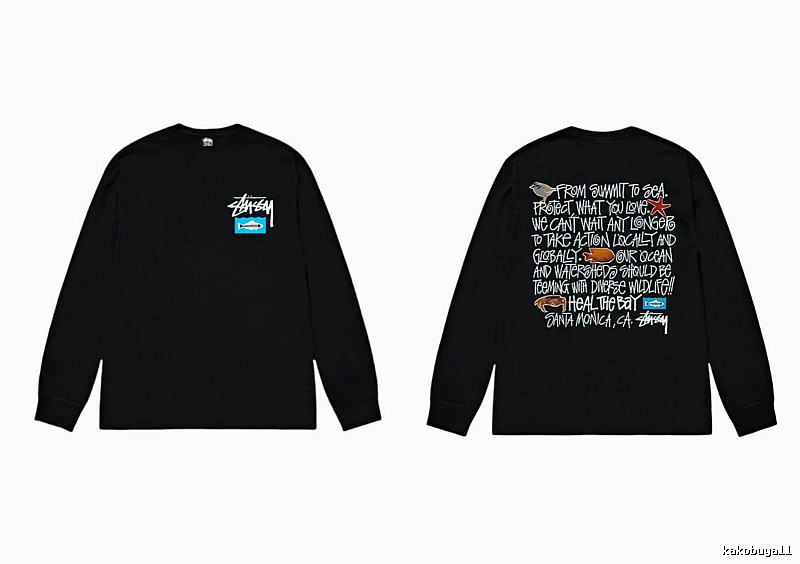Stussy Ocean Style Black Long-sleeve