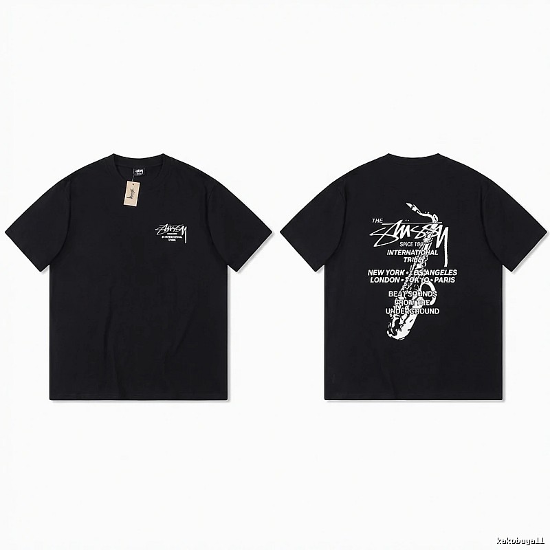 Stussy trendy and cool style black T-shirt