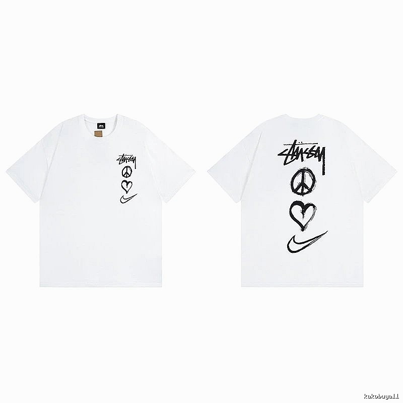 Stussy White Spider Graphic T-Shirt Logo Detail