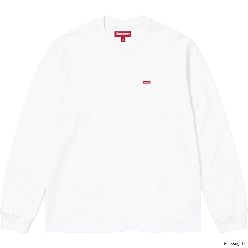 Supreme basic simple white long-sleeve