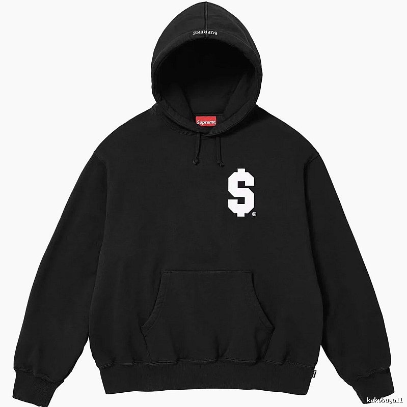 Supreme Casual Logo hoodie Gray Red Oversized for Comfortable Styling