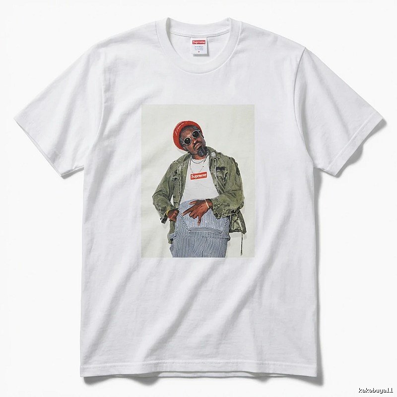 Supreme character print style white T-shirt