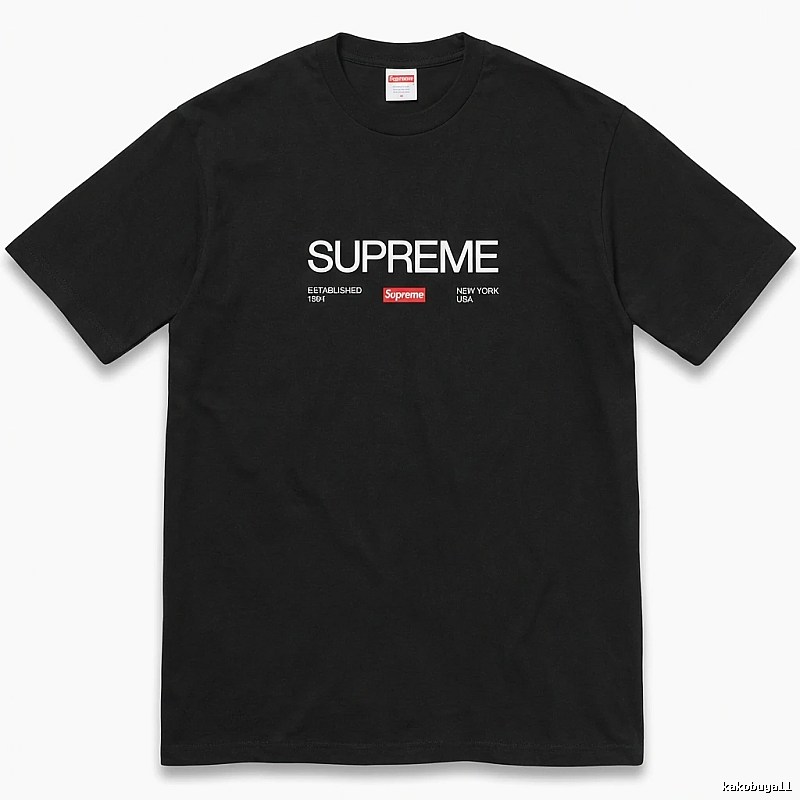 Supreme classic black T-shirt