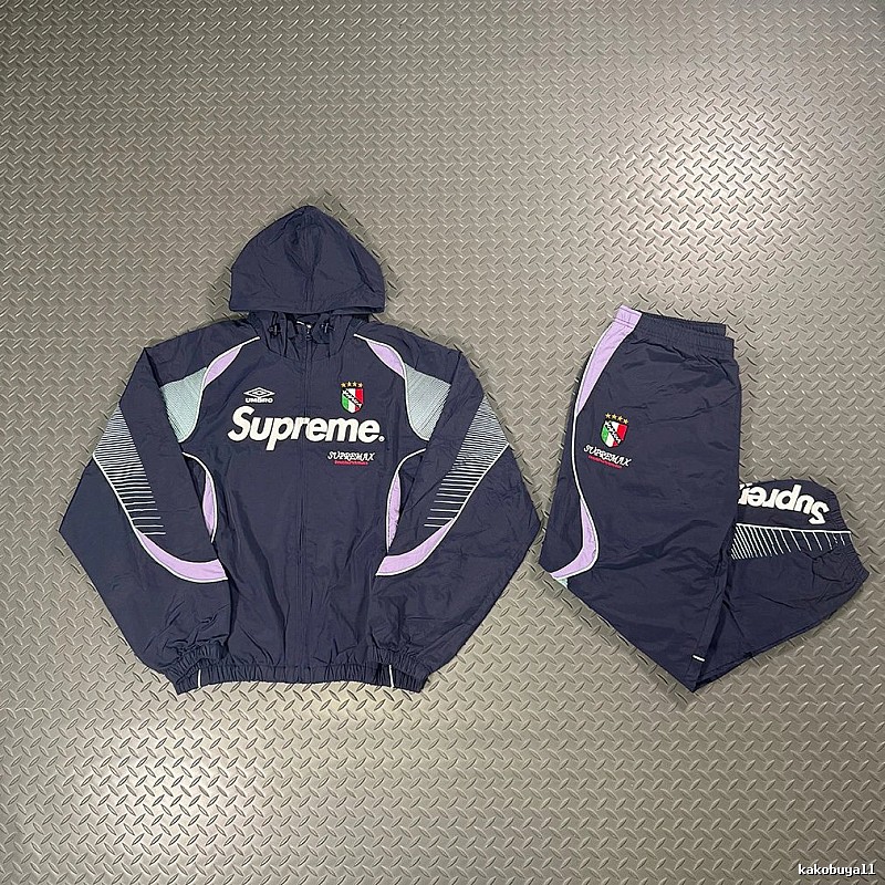 Supreme Navy Purple Tracksuit Set