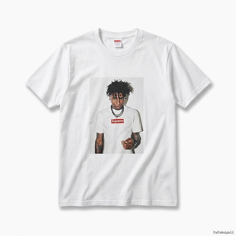 Supreme Portrait Print Style White T-shirt