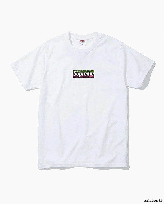 Supreme - printed simple white T - shirt