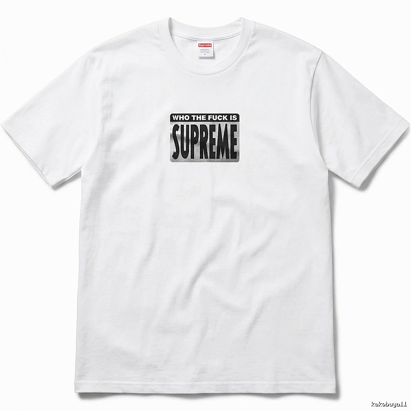 Supreme - printed trendy brand white T - shirt