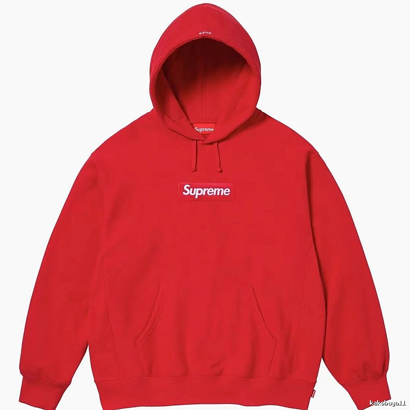 Supreme Statement Logo hoodie Gray Red Oversized for Easy Pairing