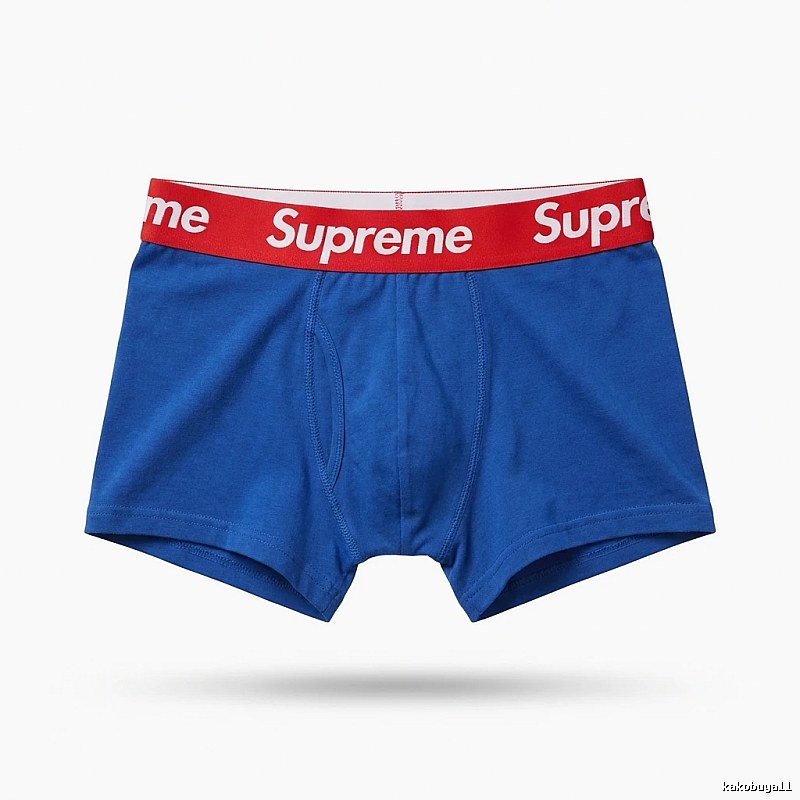 Supreme trendy brand blue underwear