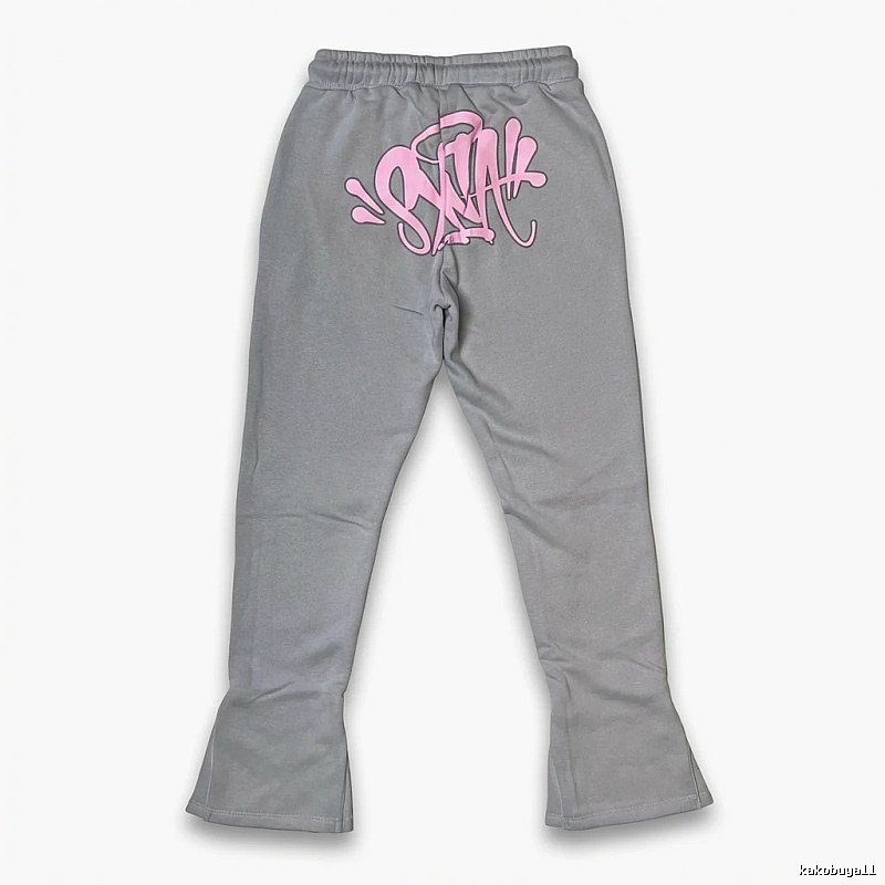 SynaWorld Graffiti Style Grey Sweatpants
