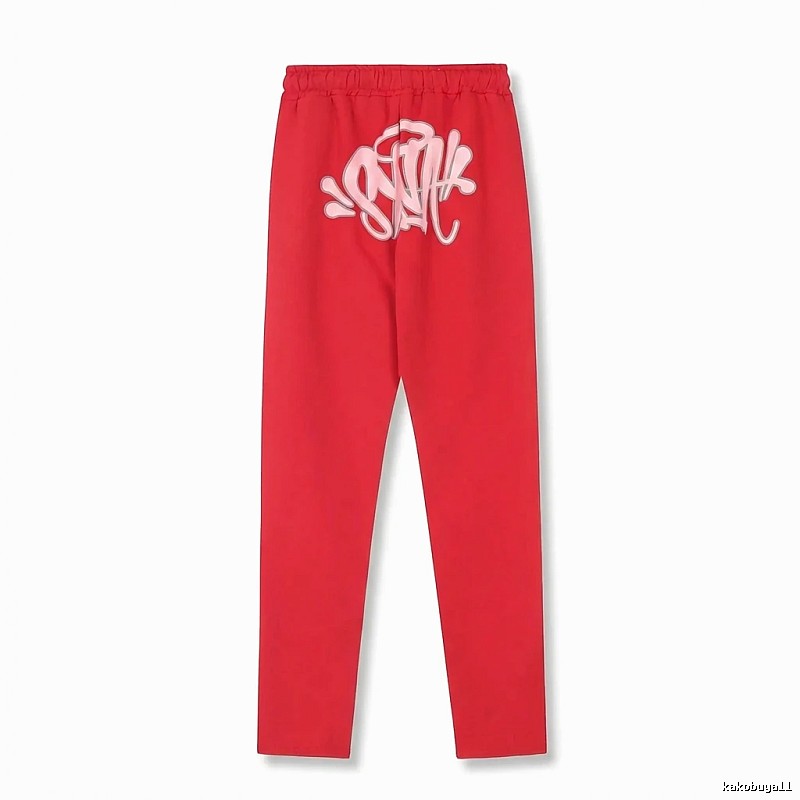 SynaWorld graffiti-style red trousers