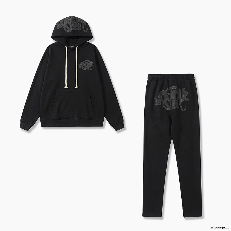 SynaWorld Graffiti Trendy Cool Style Black Suit