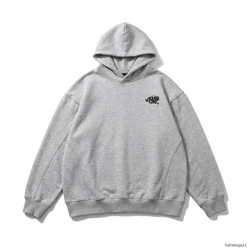 SynaWorld Simple Style Light Gray Hoodie