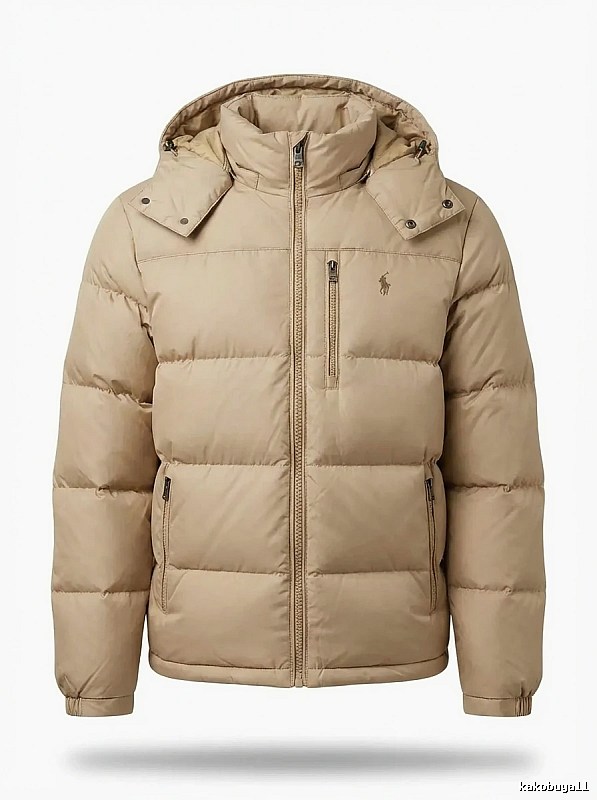 The classic khaki down jacket of Ralph Lauren.