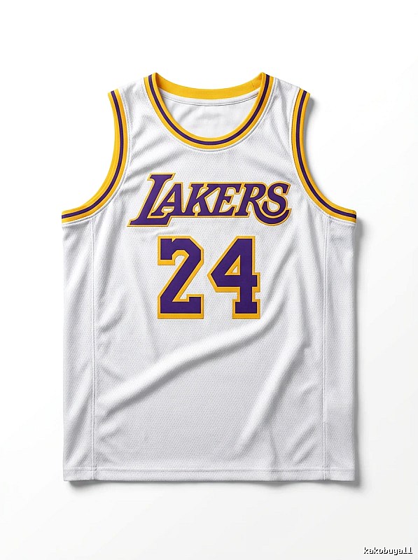 The No. 24 white jersey of the Kobe Lakers.