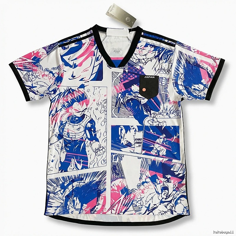 Tokyo Ghoul Anime Style White, Blue and Pink T-shirt