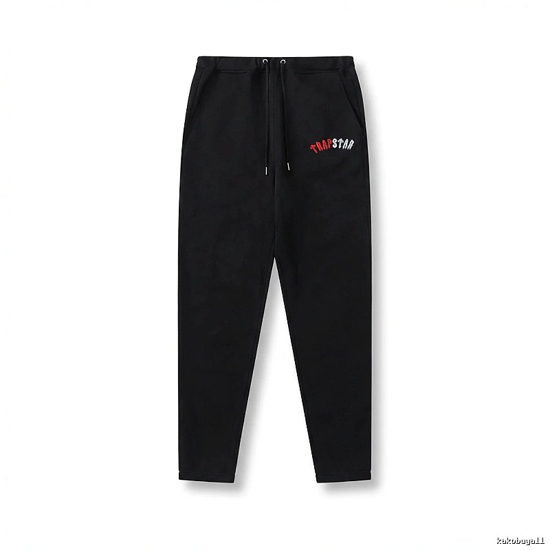 Trapstar minimalist style black sweatpants