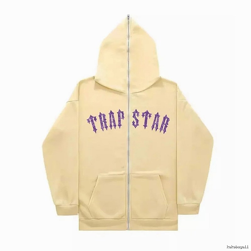 Trapstar Statement Graphic zip hoodie Black Zip Pink for Easy Pairing