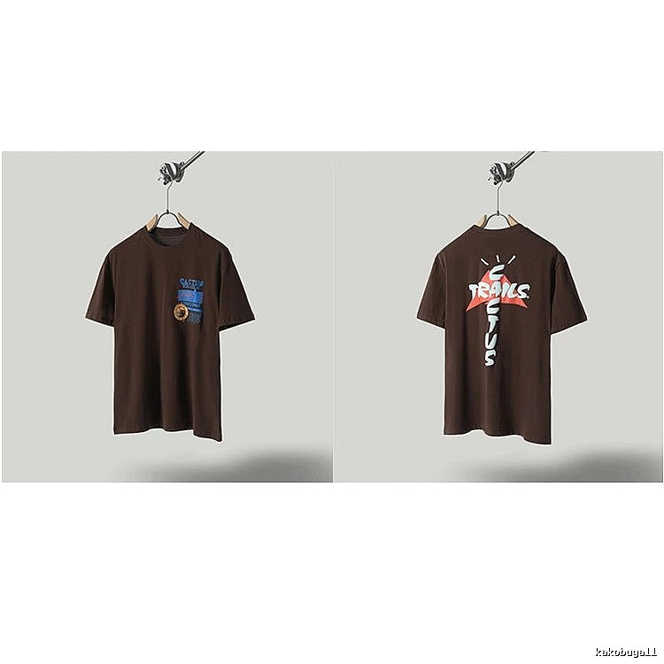 Travis Scott Cactus Graffiti Brown T-Shirt