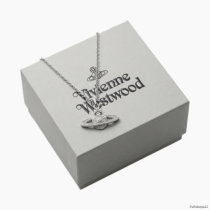 Vivienne Westwood Saturn Silver Necklace