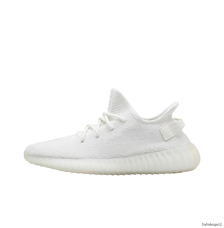 Yeezy minimalist style white shoes