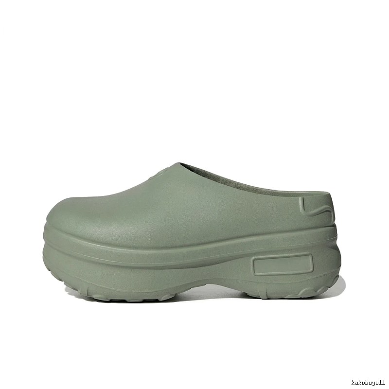 Yeezy Thick-soled Casual Style Grey-green Slippers